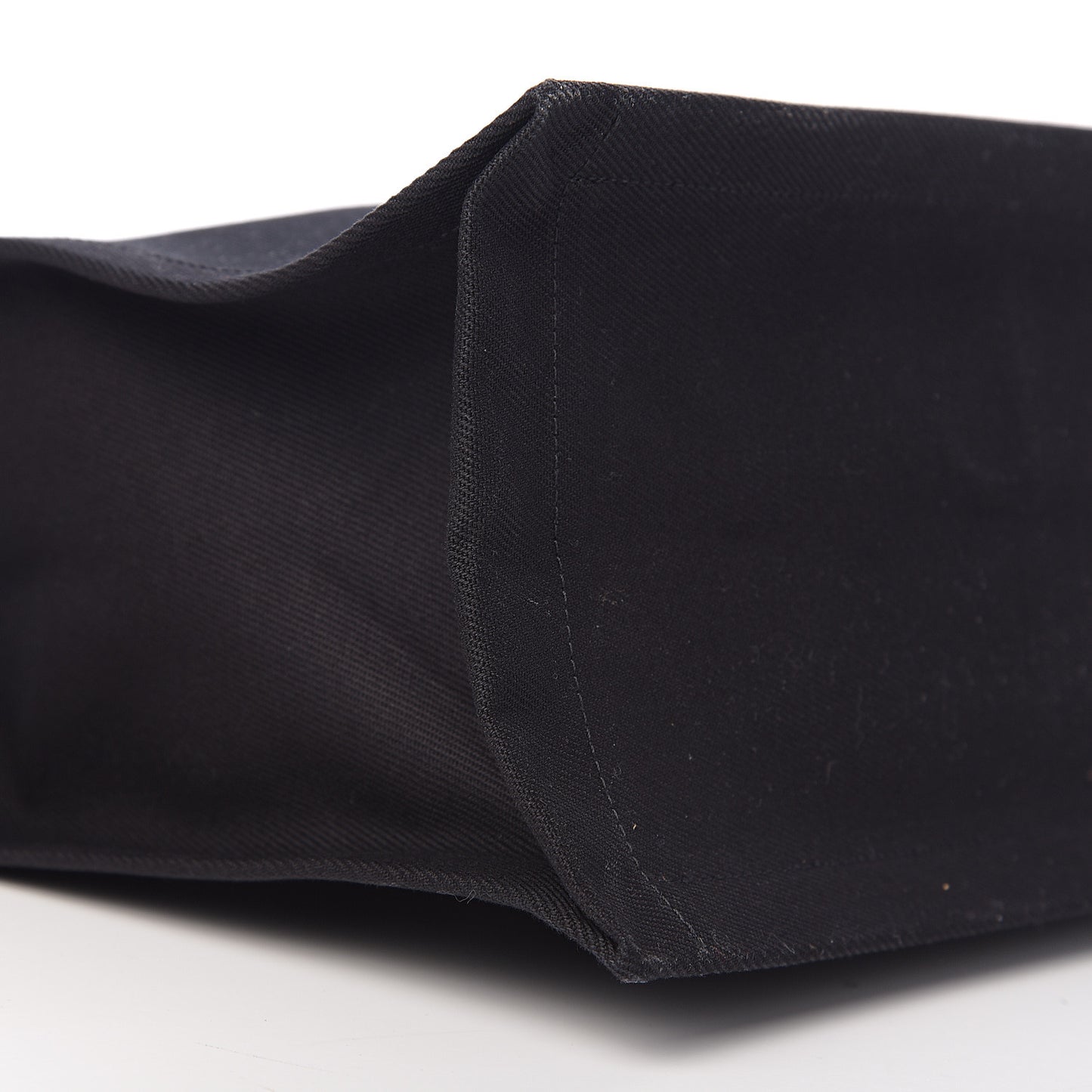 Linen Calfskin Rive Gauche Tote Black