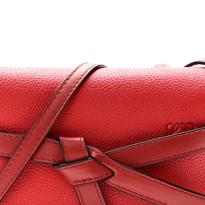 Loewe Grained Calfskin Mini Gate Crossbody Bag Scarlet Burnt Red 7 of 9