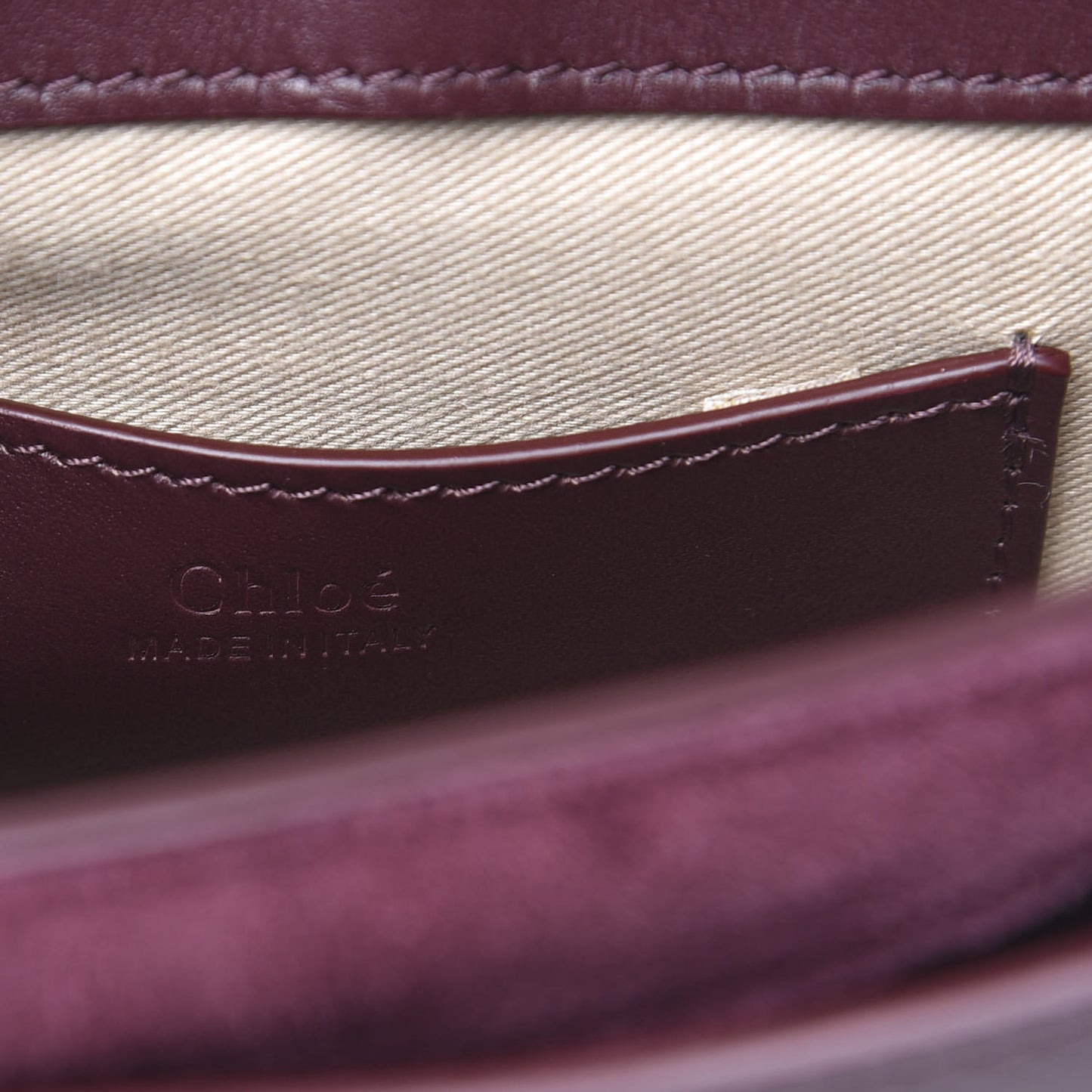 Calfskin Small Tess Bag Burnt Brown