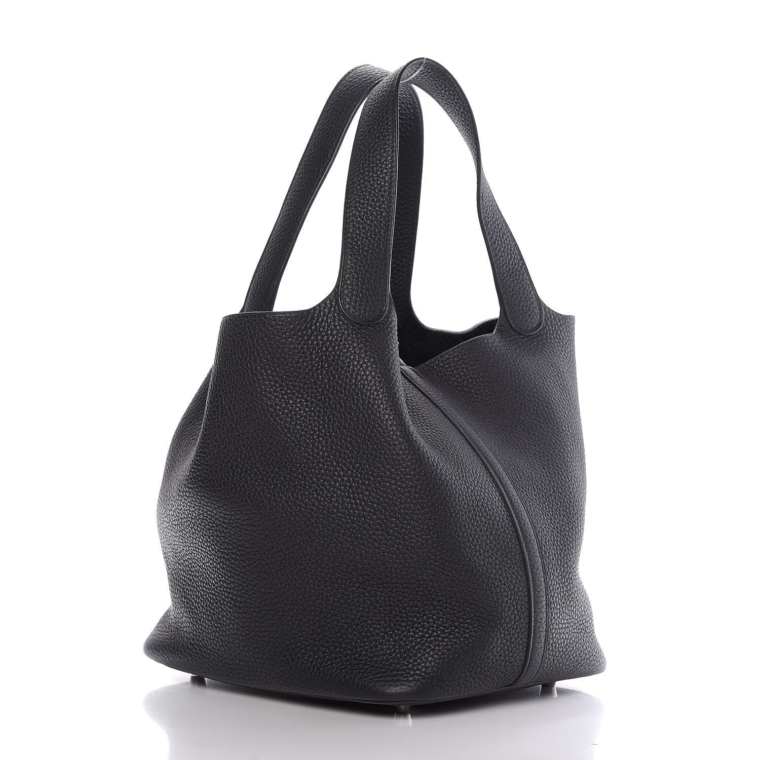 Hermes Taurillon Clemence Picotin Lock 22 MM Black 3 of 9