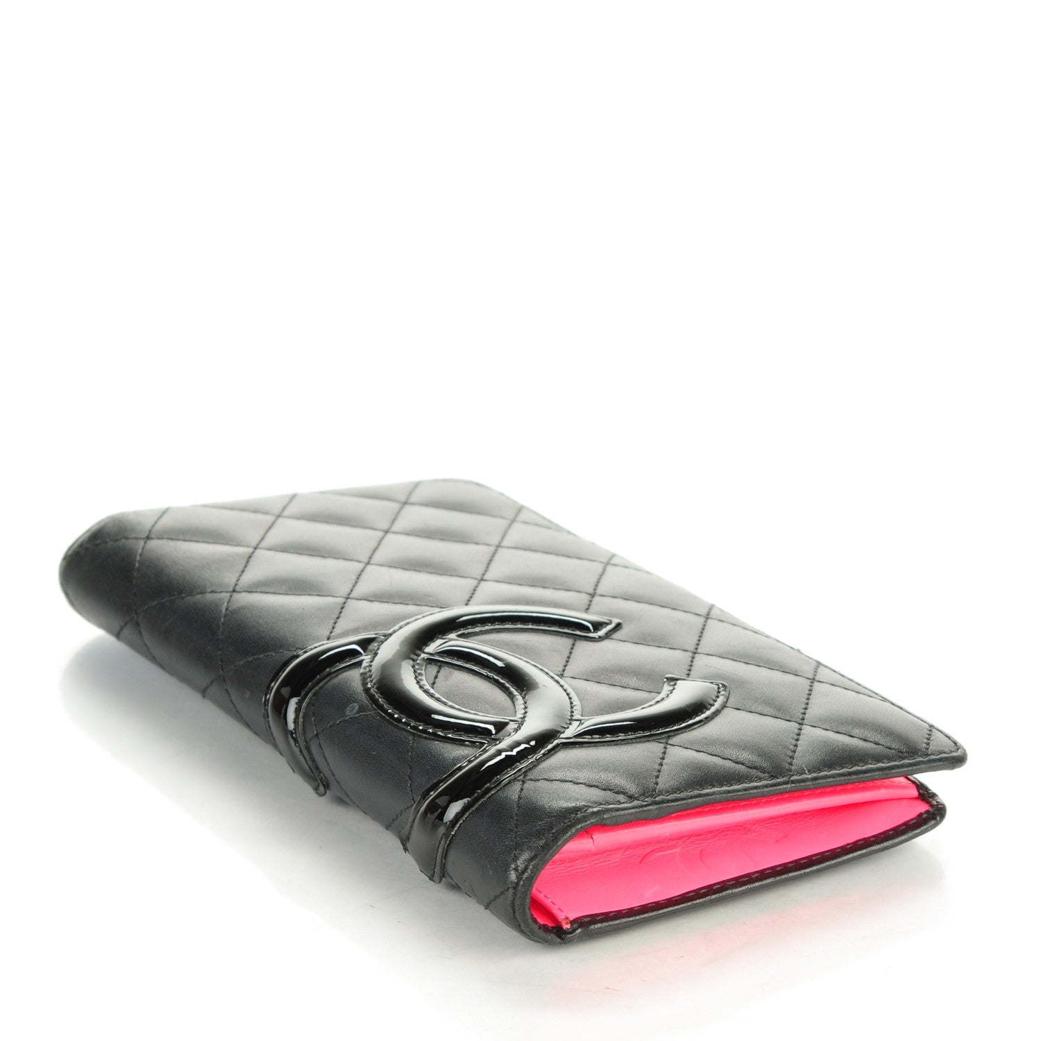 Chanel Calfskin Quilted Cambon Yen Wallet Black 5 of 11