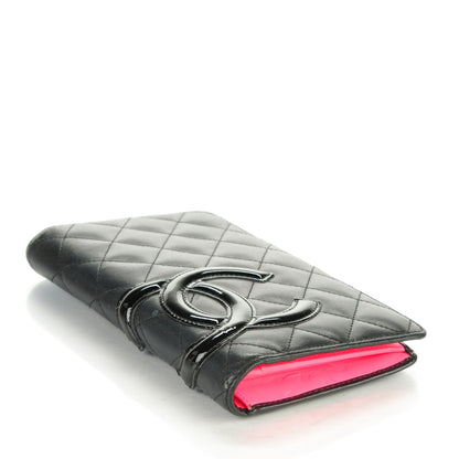 Chanel Calfskin Quilted Cambon Yen Wallet Black 5 of 11