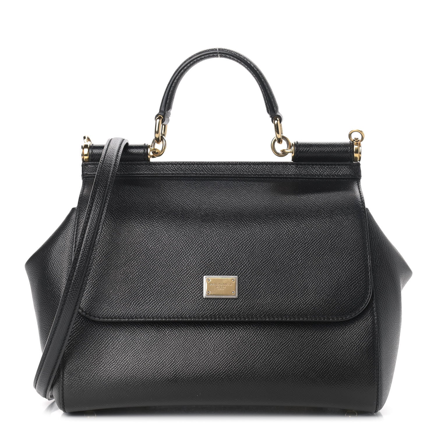 Dolce & Gabbana Dauphine Medium Miss Sicily Satchel Black 1 of 9