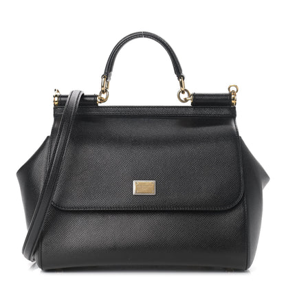 Dolce & Gabbana Dauphine Medium Miss Sicily Satchel Black 1 of 9