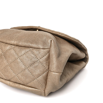 Chanel Metallic Calfskin Quilted Mini Trianon Messenger Flap Gold 9 of 9