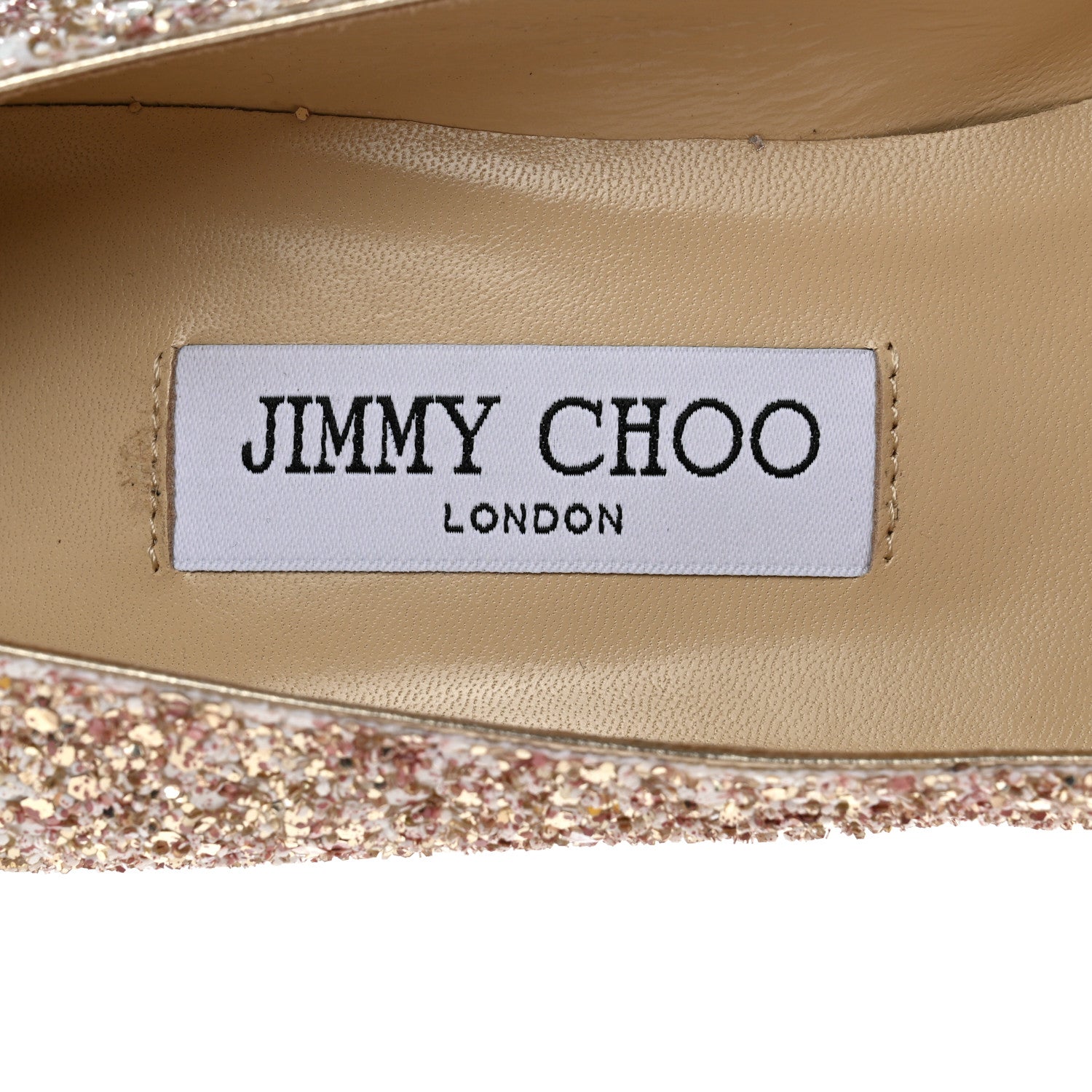 Jimmy Choo Glitter Pointy Toe Pumps 38 Pink 6 of 10