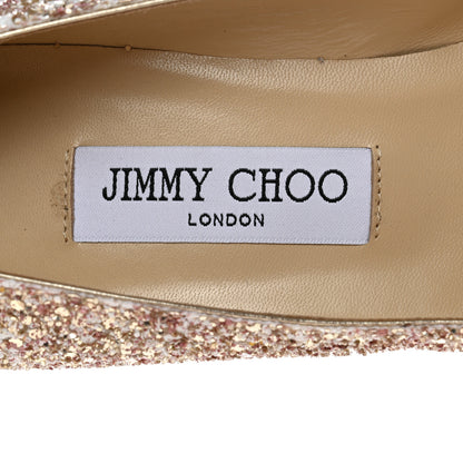 Jimmy Choo Glitter Pointy Toe Pumps 38 Pink 6 of 10