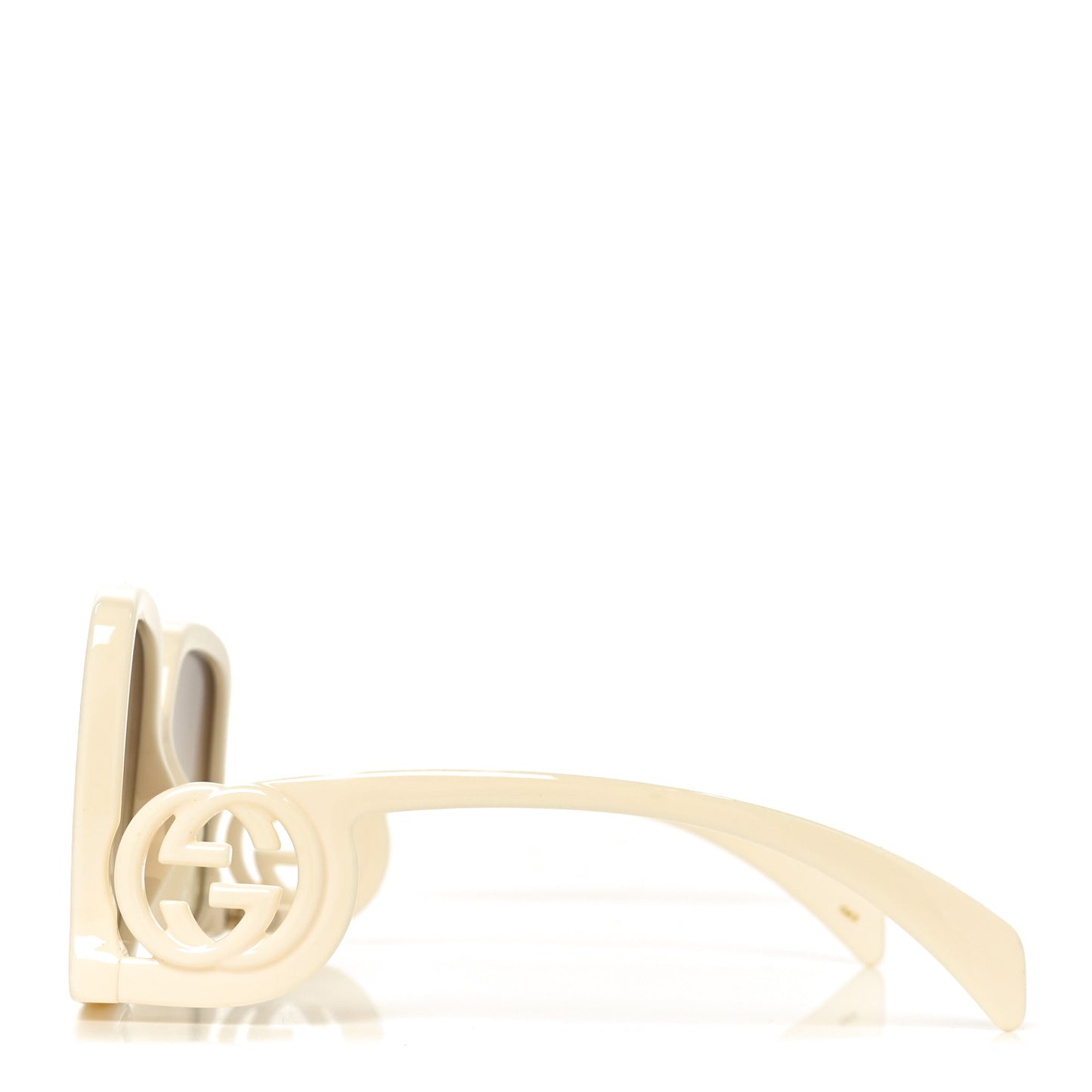 Acetate Rectangle Frame Sunglasses GG1326S White