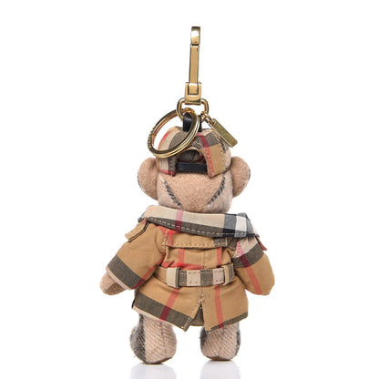 Burberry Thomas Check Trench Teddy Bear Keychain Charm Camel 3 of 5