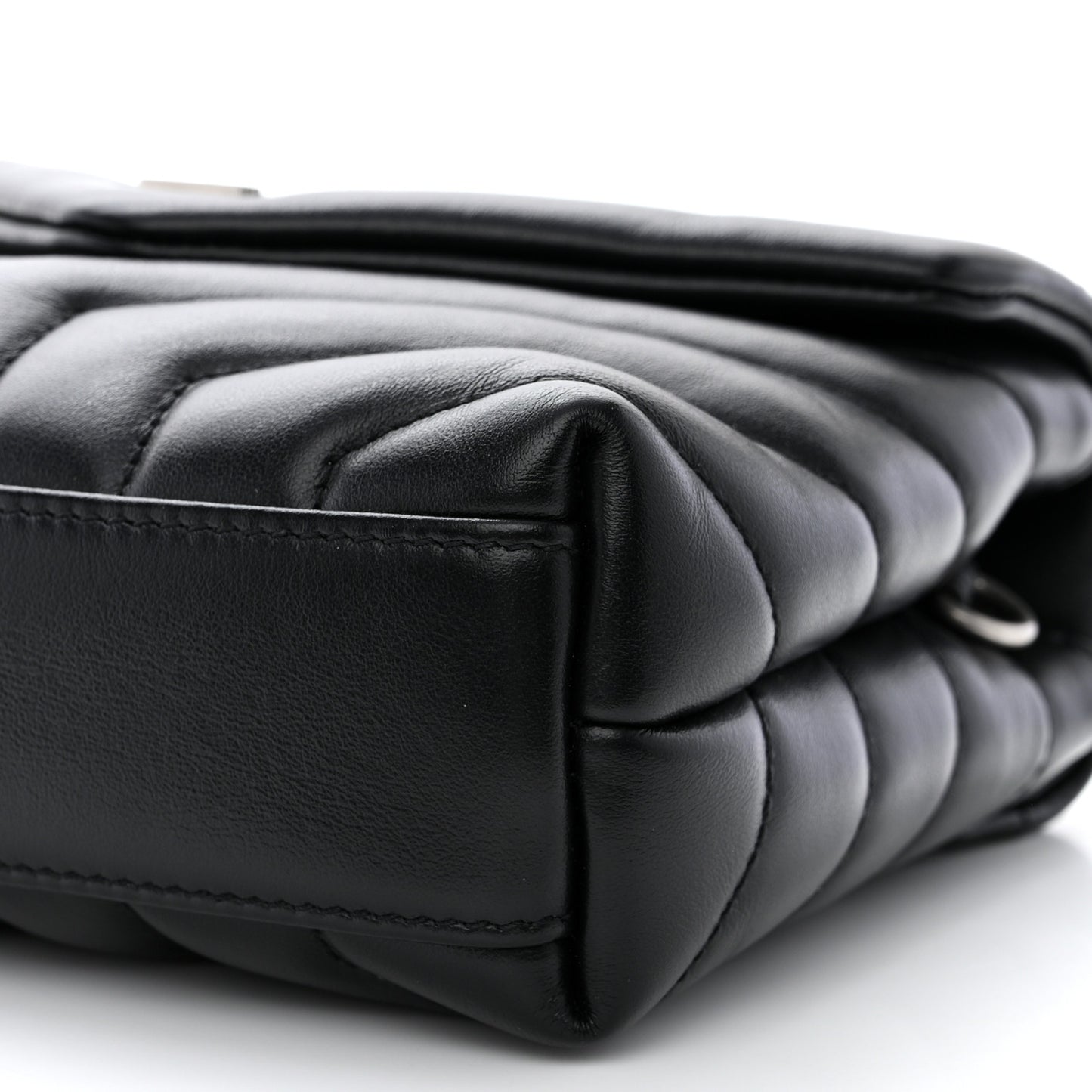 Calfskin Y Quilted Monogram Toy Loulou Crossbody Satchel Black