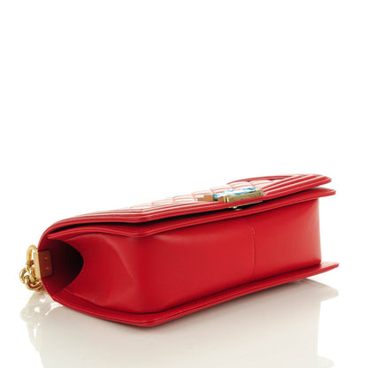 Chanel Lambskin Quilted Medium Boy Flap Red 4 of 7