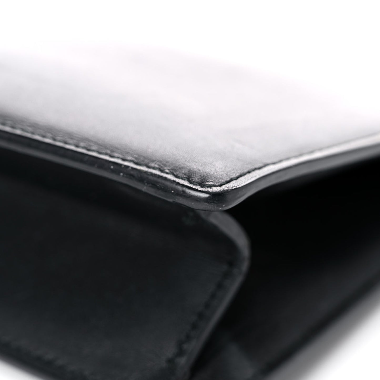 Leather Lutetia Clutch Black