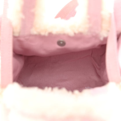 Telfar X UGG Suede Shearling Small Shopping Bag Pink 5 of 11