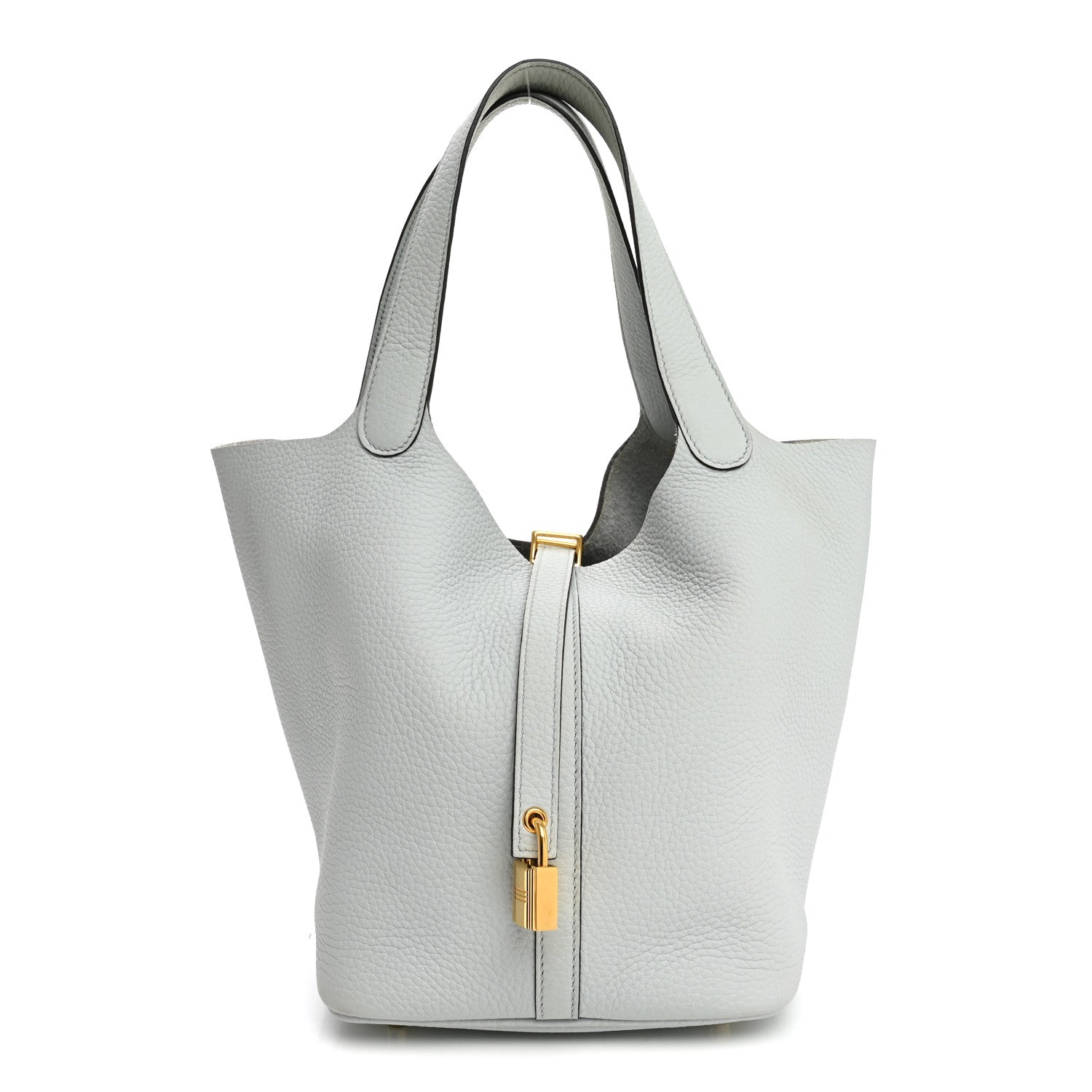 Hermes Taurillon Clemence Picotin Lock 22 MM Bleu Pale 1 of 10