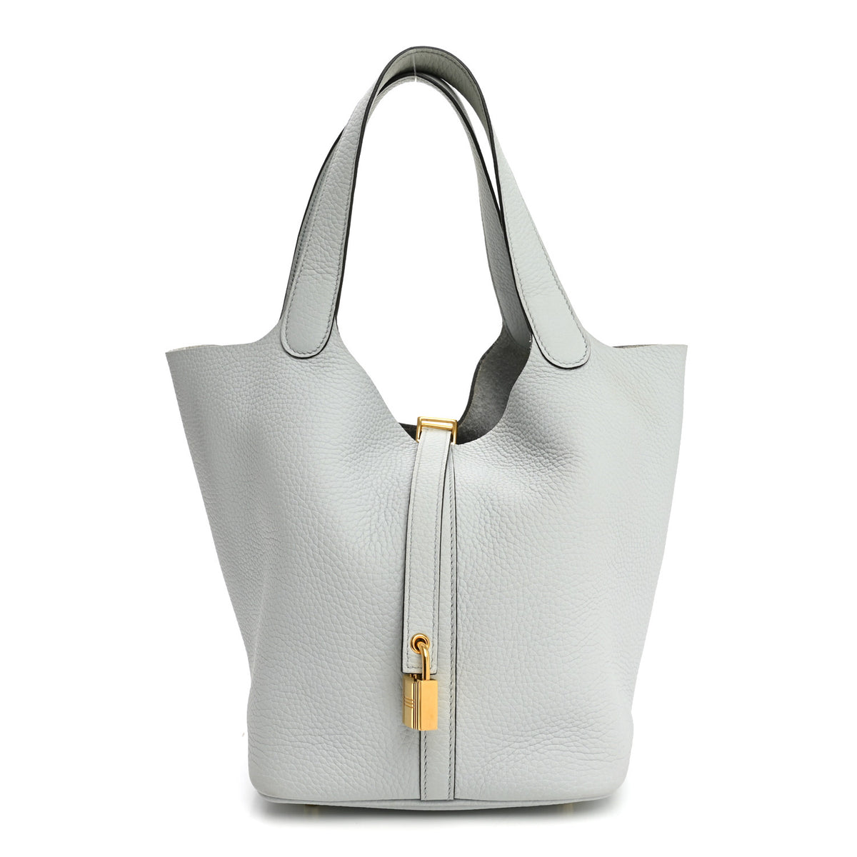 Hermes Taurillon Clemence Picotin Lock 22 MM Bleu Pale 1 of 11