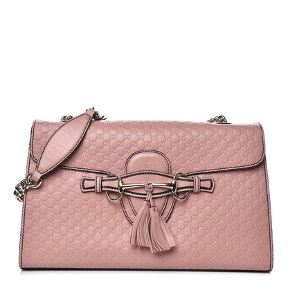 Gucci Microguccissima Medium Emily Chain Shoulder Bag Soft Pink 1 of 12