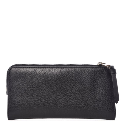 Burberry Grained Calfskin Zip Wallet Black 1 of 10