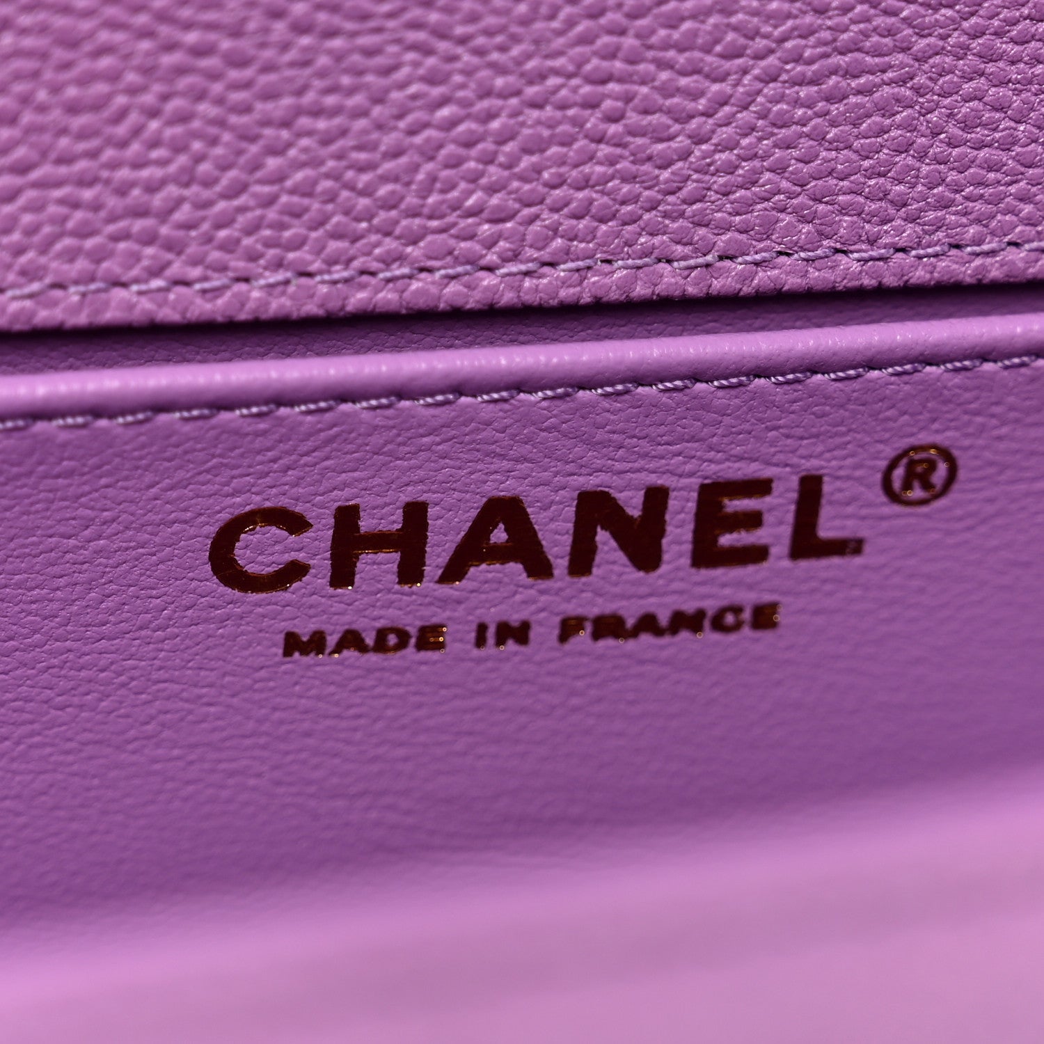 Chanel Caviar Chevron Quilted Medium Boy Flap Purple 6 of 9