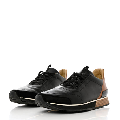 Hermes Calfskin Mens Miles Sneakers 42.5 Black 3 of 10