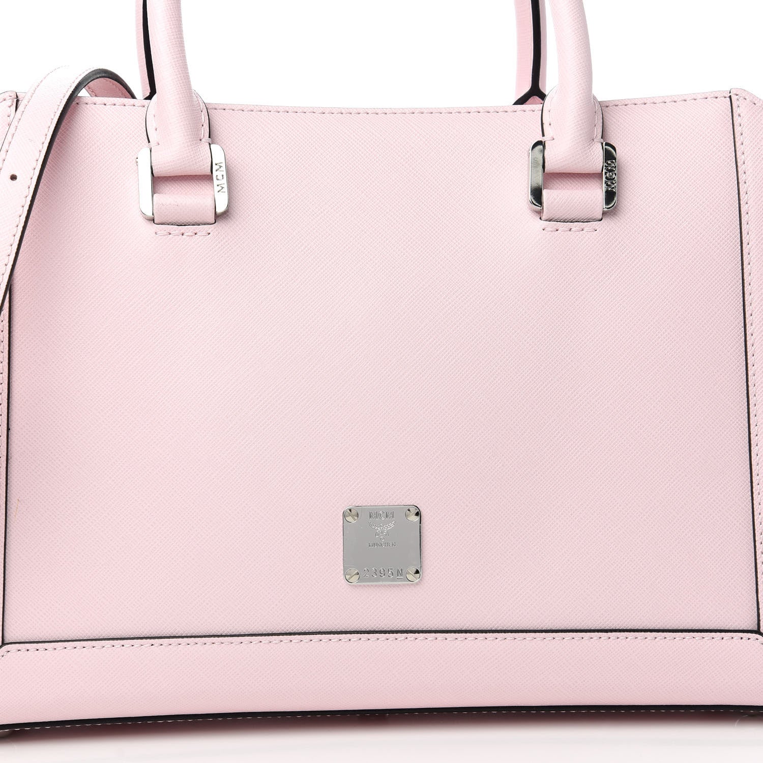 MCM Saffiano Nuovo Tote Chalk Pink 9 of 9