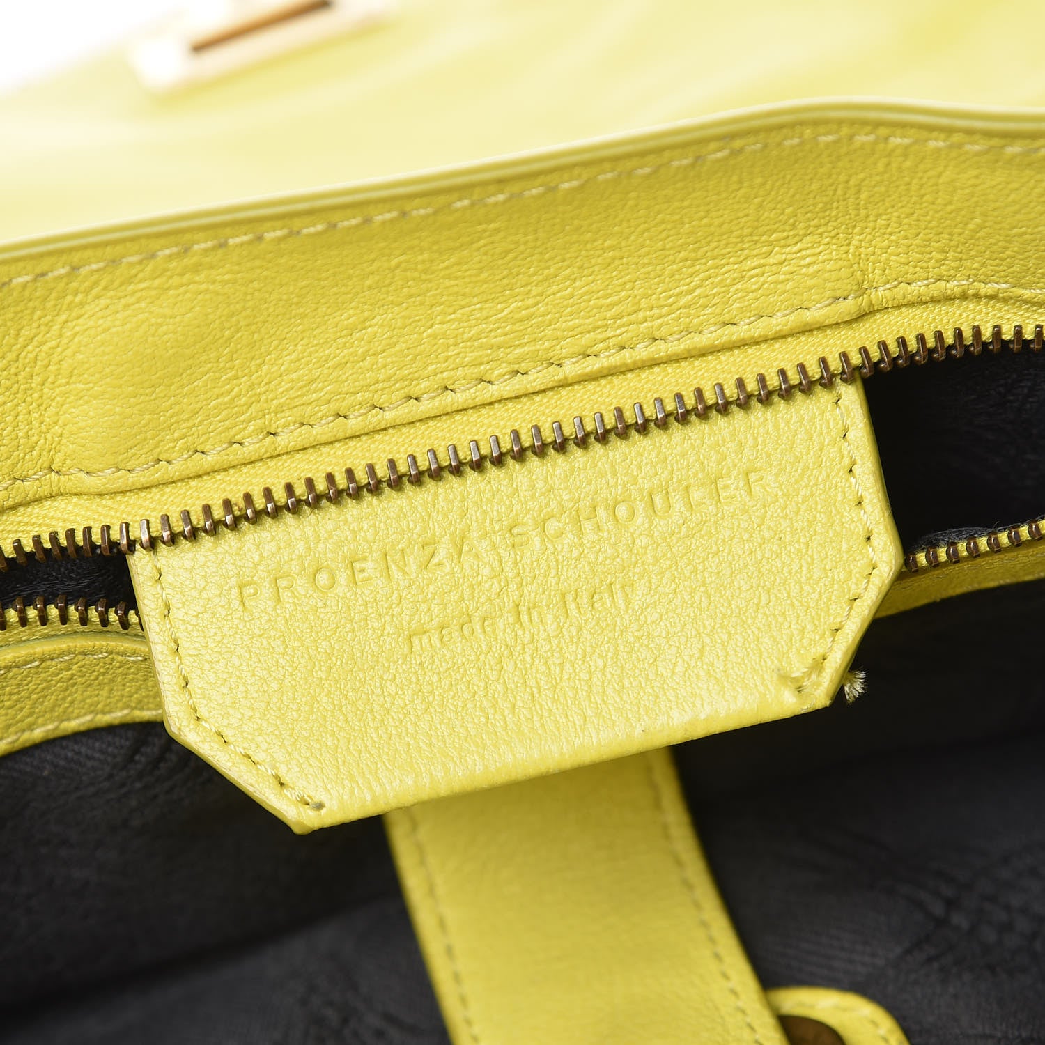 Proenza Schouler Lambskin Medium PS1 Satchel Citron 8 of 28