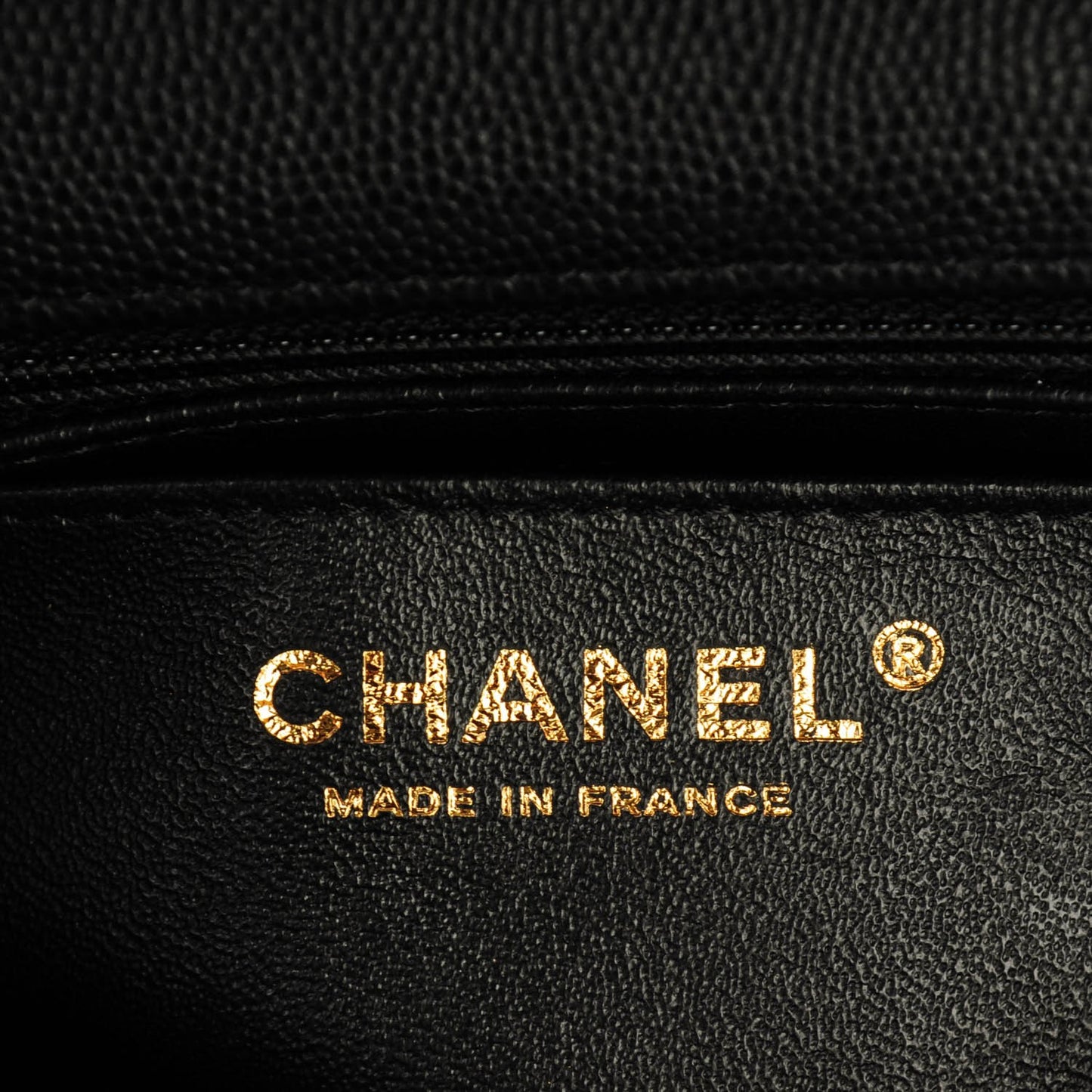Caviar Quilted Mini Rectangular Flap Black
