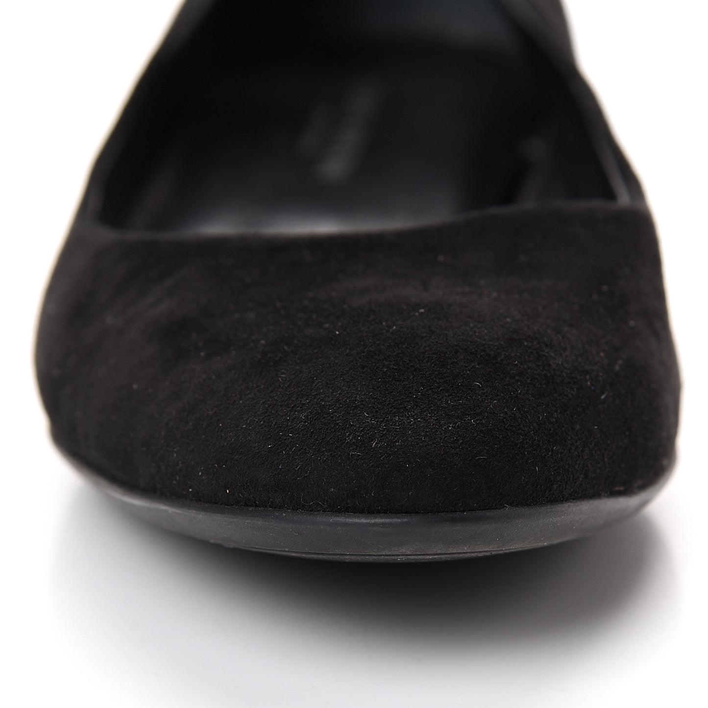 Suede Monogram Uniformes Ballet Flats 41 Black