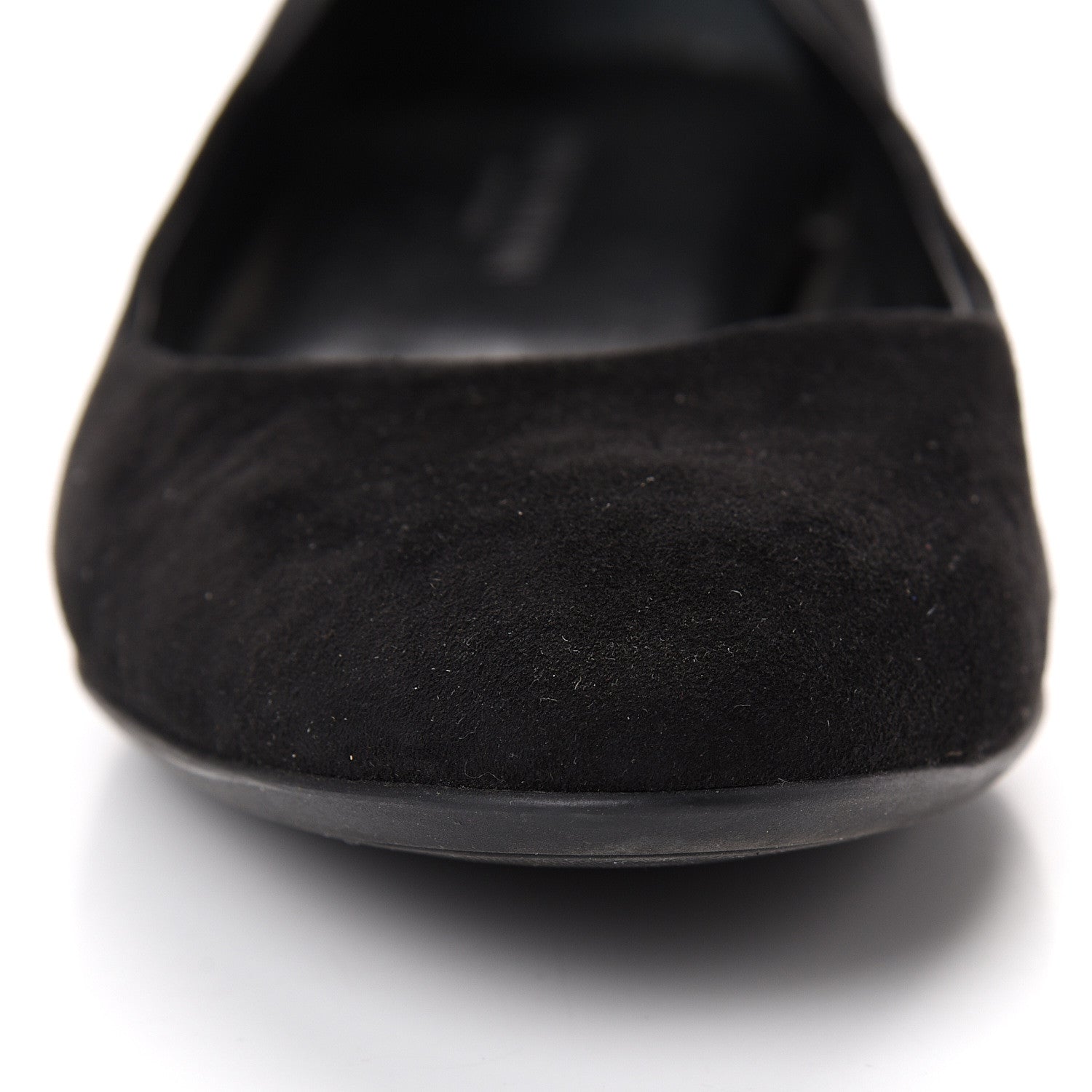 Louis Vuitton Suede Monogram Uniformes Ballet Flats 41 Black 10 of 11