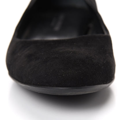 Louis Vuitton Suede Monogram Uniformes Ballet Flats 41 Black 10 of 11