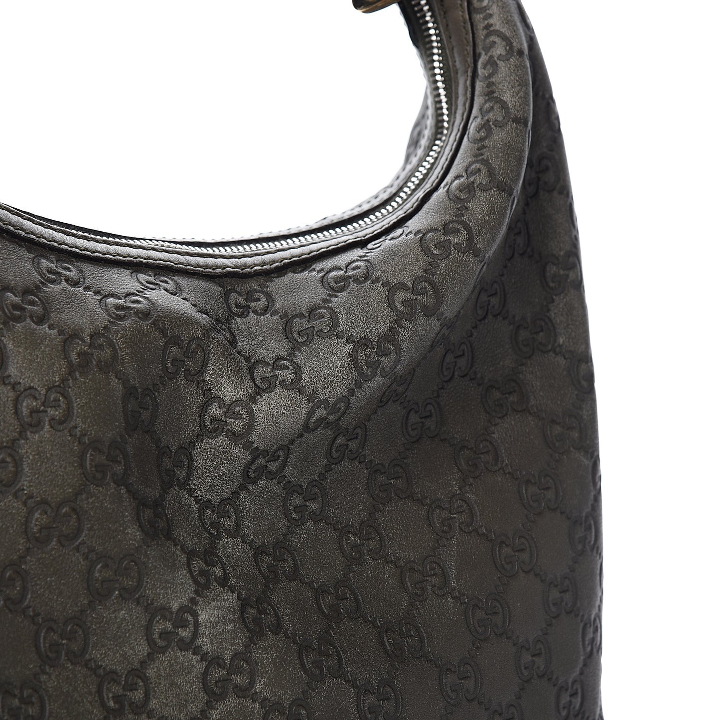 Guccissima Large GG Twins Hobo Olive Green