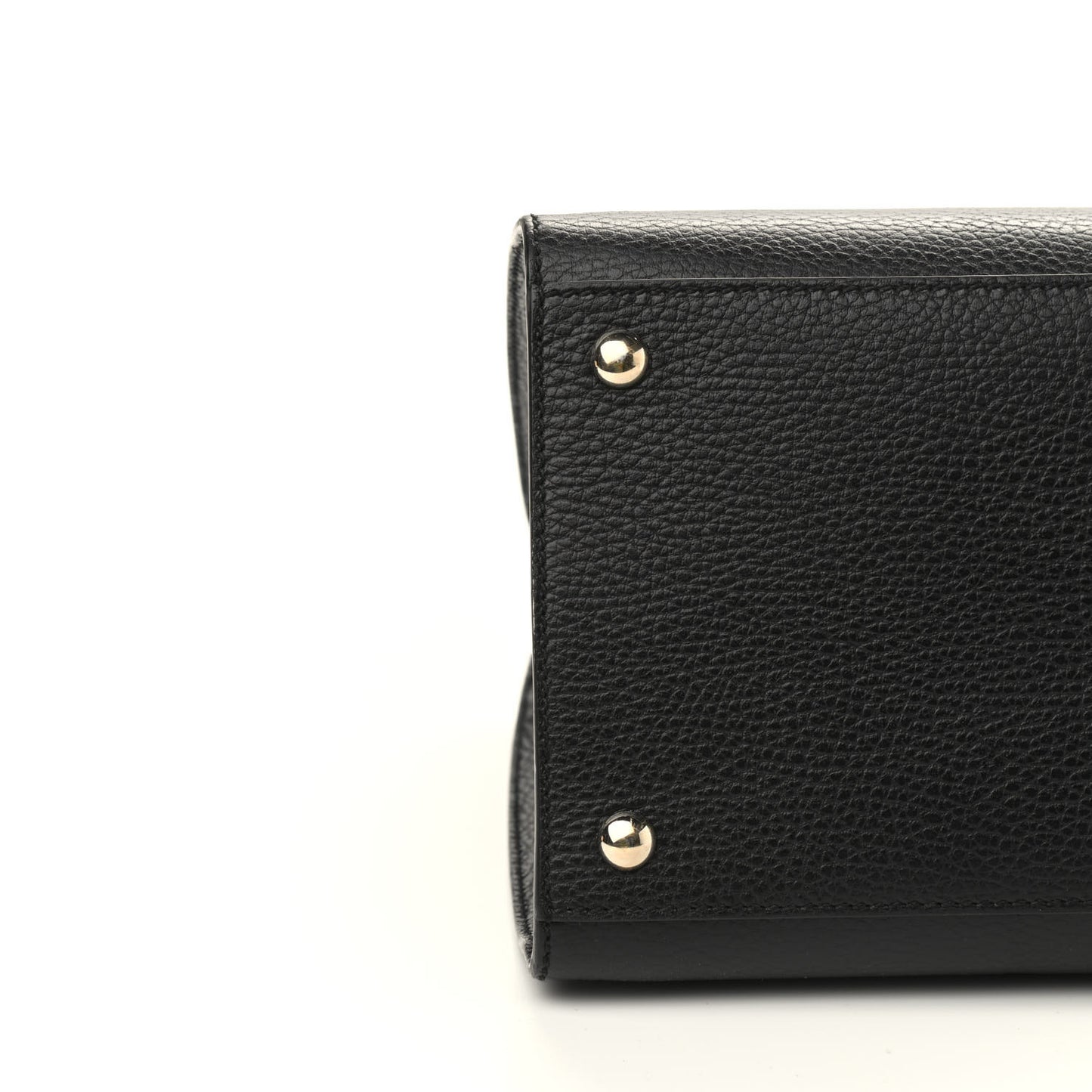 Dollar Calfskin Large Soho Top Handle Satchel Black