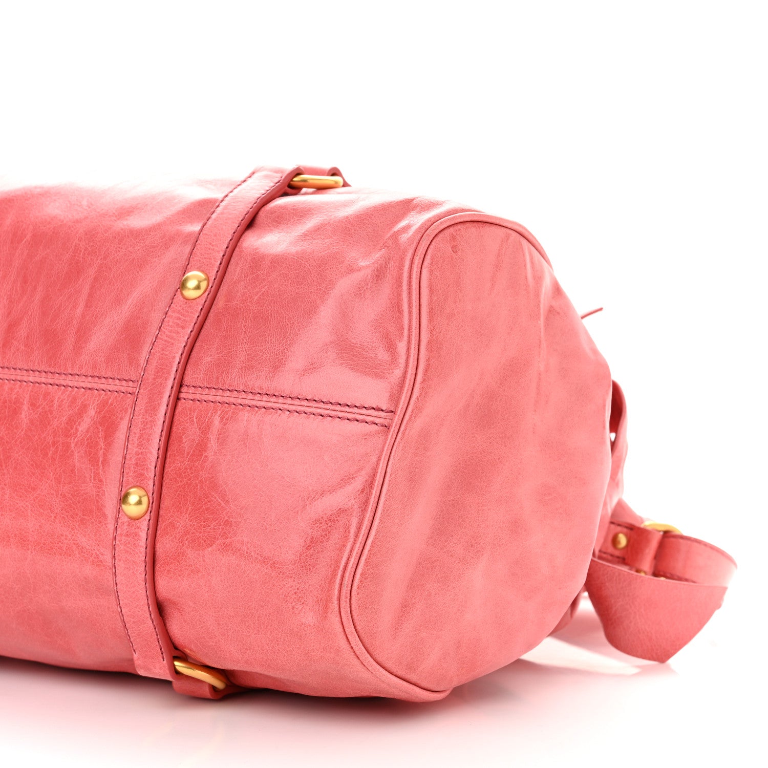 Miu Miu Vitello Lux Satchel Bag Rosa 9 of 9
