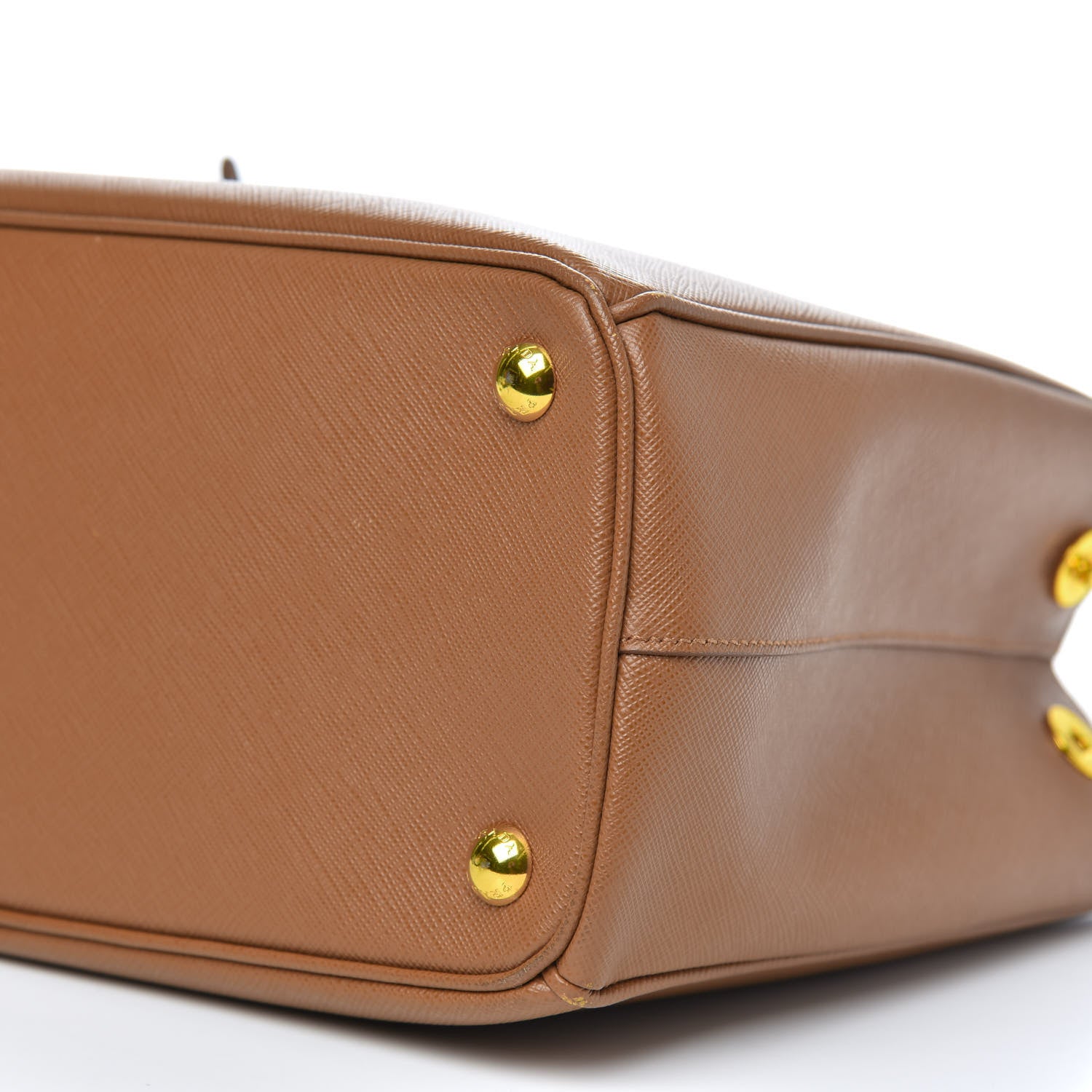 Prada Saffiano Small Galleria Double Zip Tote Caramel 9 of 10