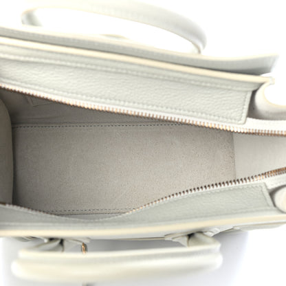 Celine Drummed Calfskin Nano Luggage Vert D'eau 4 of 4