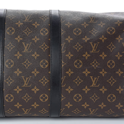 Louis Vuitton Monogram Macassar Keepall Bandouliere 55 14 of 16