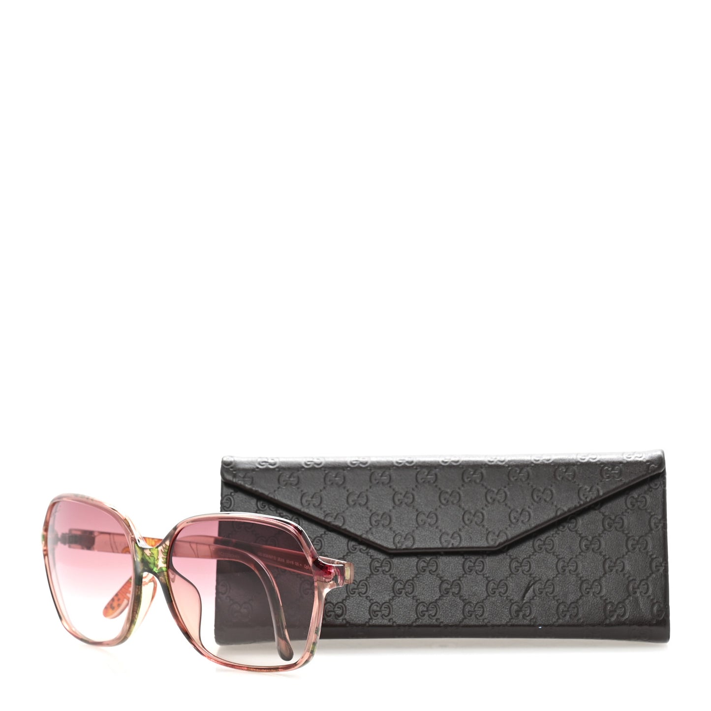 Round Floral Print Sunglasses GG3636 Pink