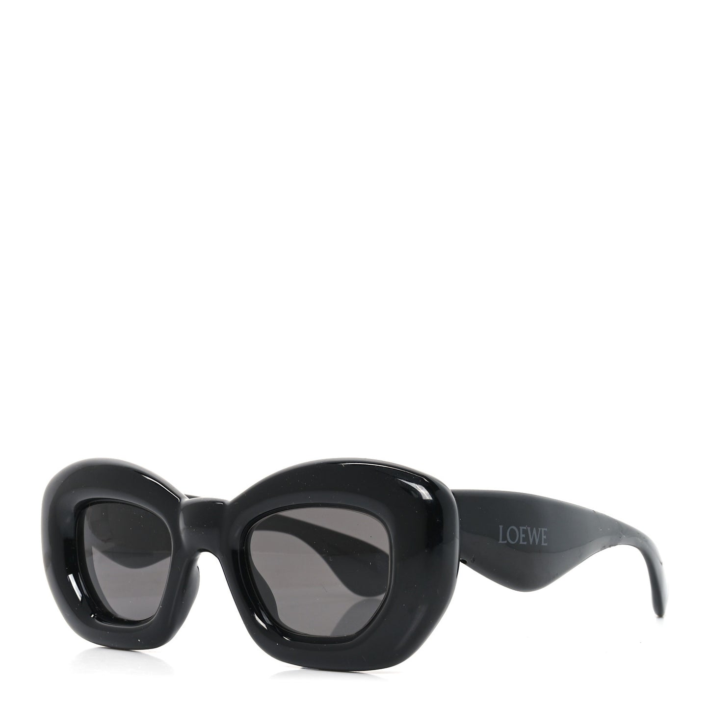 Acetate Inflated Cat Eye Sunglasses LW401171 Black