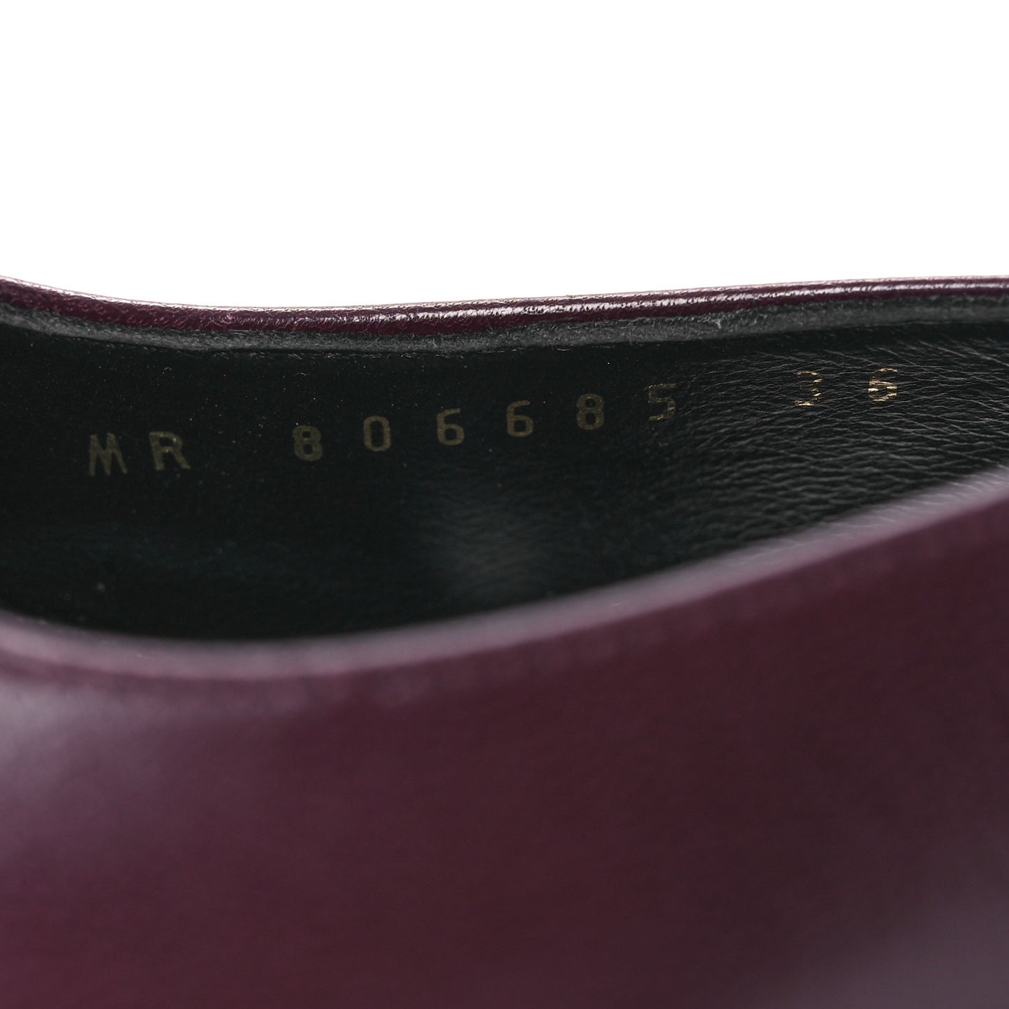Nappa Babylone Breteuil Slingback Pumps 36 Bordeaux