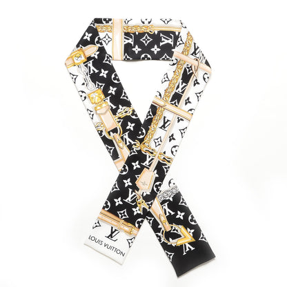 Louis Vuitton Silk Monogram Confidential Bandeau Black 1 of 5