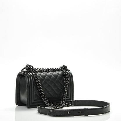 Chanel Caviar Quilted Small Boy Flap So Black 3 of 7