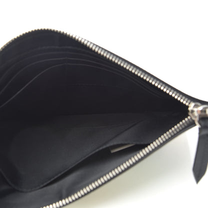 Gucci GG Supreme Monogram Blooms Small Zip Wristlet Pouch Beige New Military Black 5 of 6