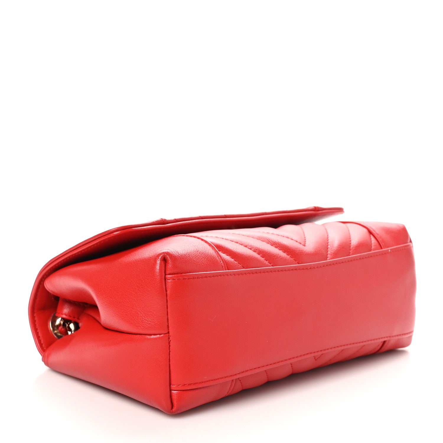 Chanel Calfskin Quilted Medium Daily Chevron Flap Red 4 of 12