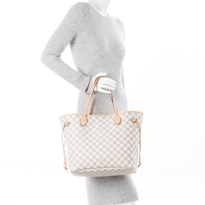 Louis Vuitton Damier Azur Neo Neverfull MM Rose Ballerine 2 of 7
