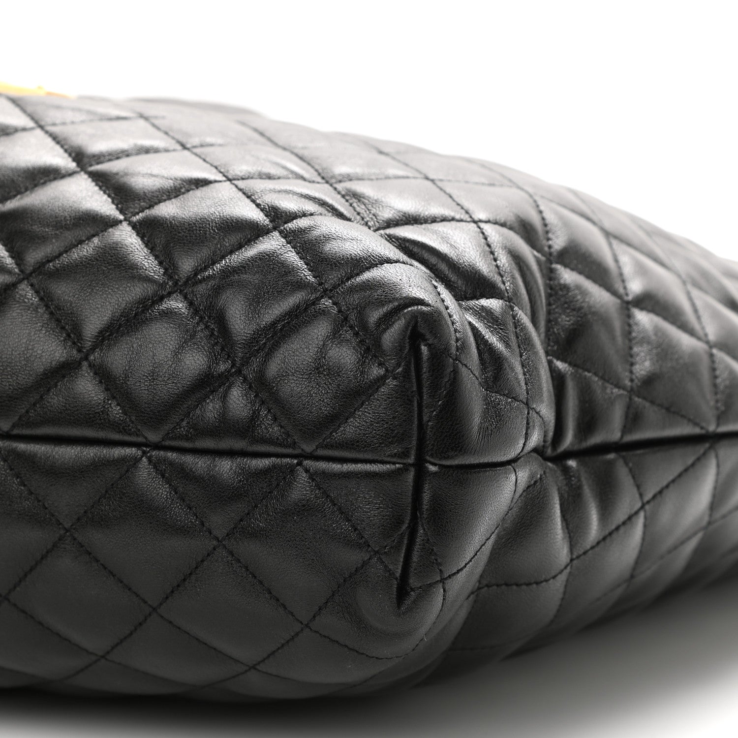 Saint Laurent Lambskin Quilted Maxi Icare Shopping Tote Black 11 of 11