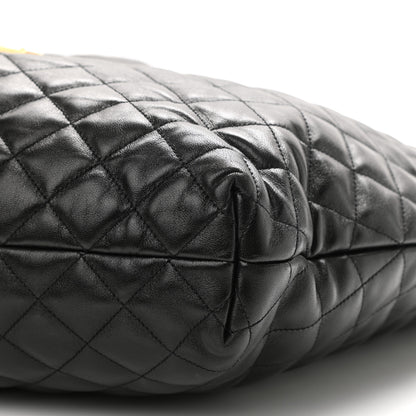 Saint Laurent Lambskin Quilted Maxi Icare Shopping Tote Black 11 of 11