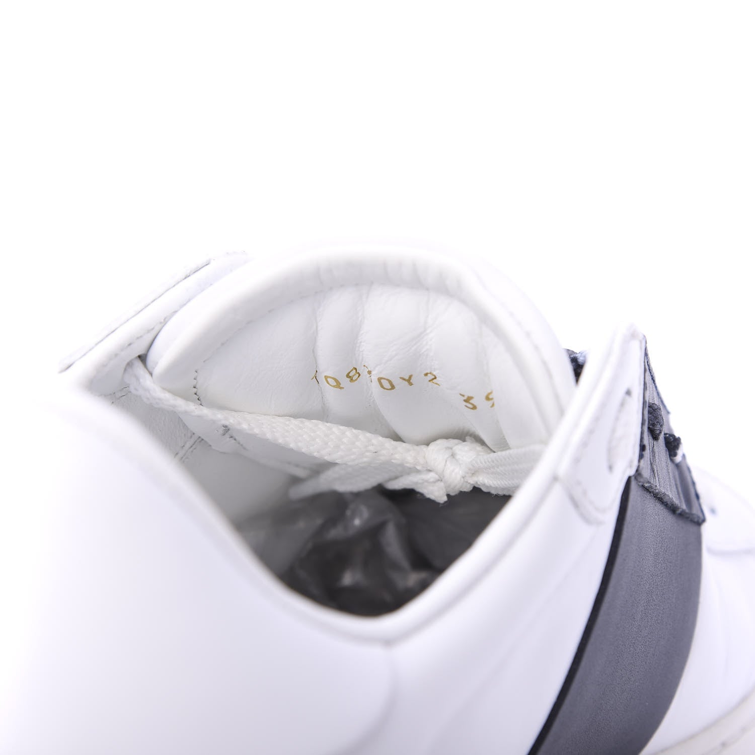 Valentino Garavani Calfskin Mens Rockstud Open Sneakers 39 White Marine 8 of 8