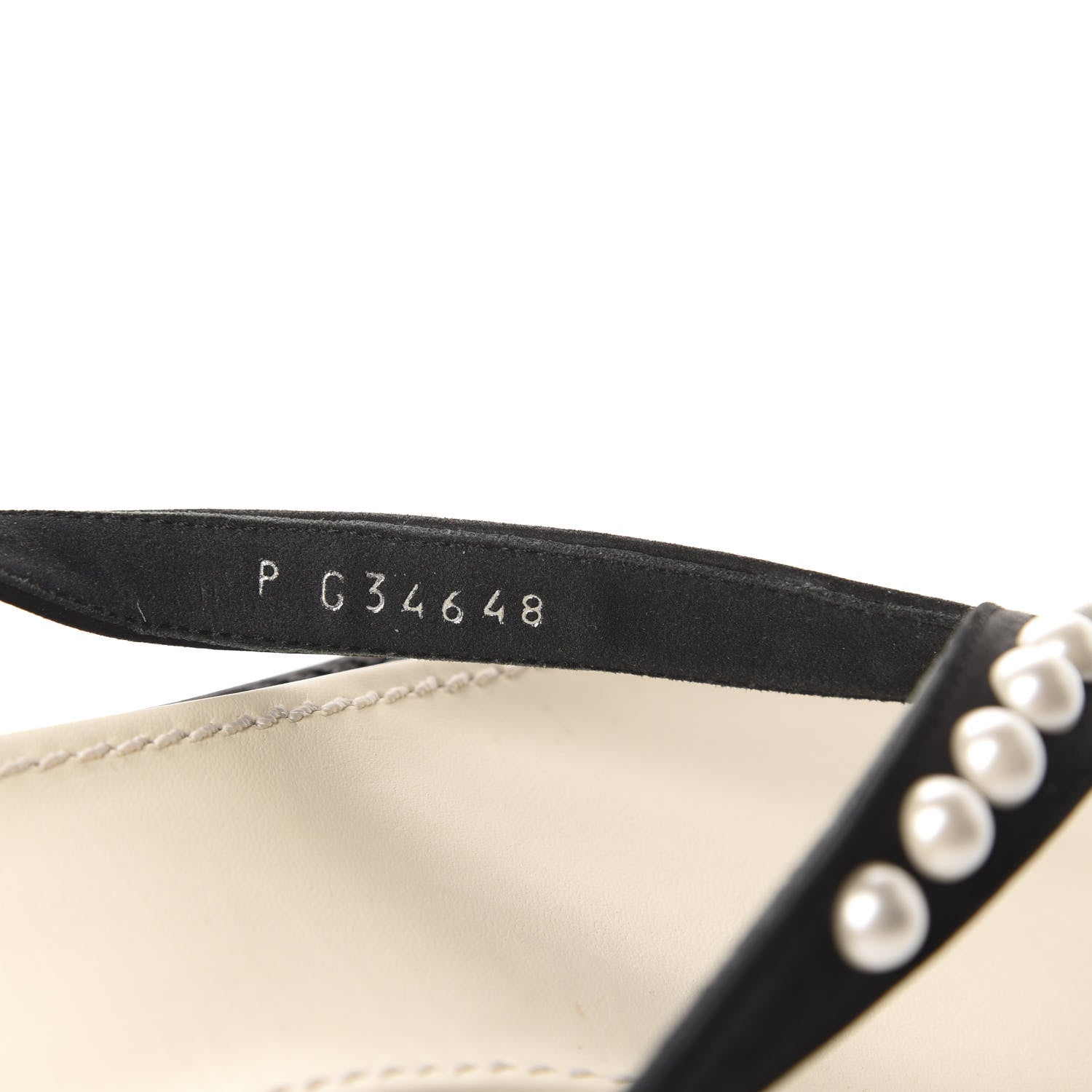 Chanel Suede Pearl Thong Sandals 39.5 Black 7 of 10