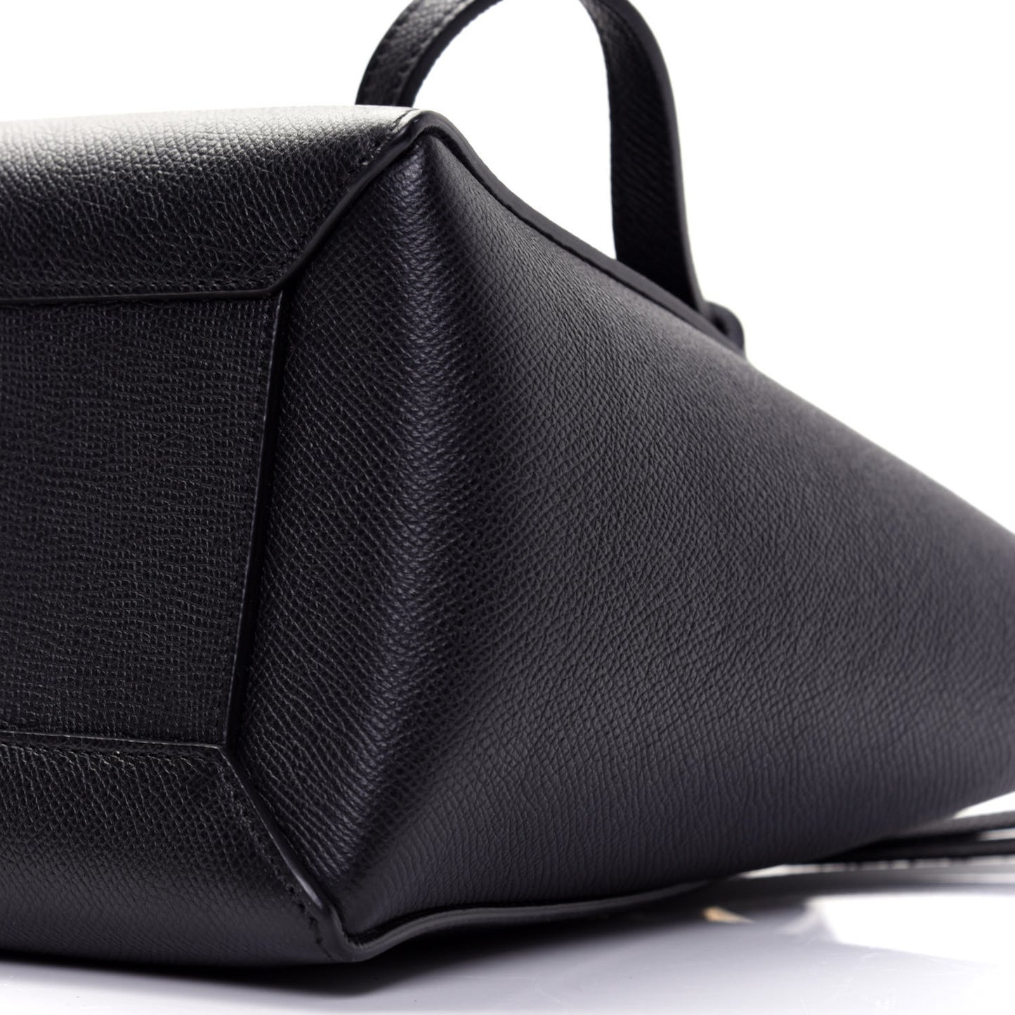 Grained Calfskin Micro Belt Bag Black