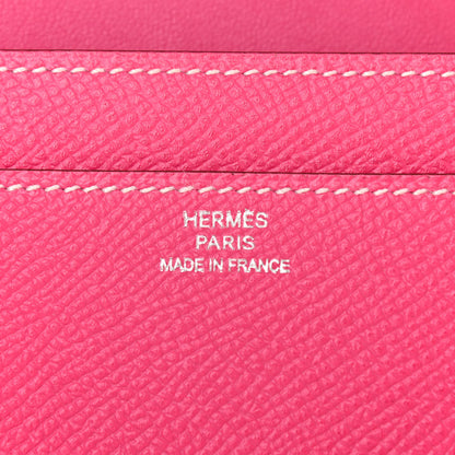 Hermes Epsom Constance Long Wallet Rose Tyrien 6 of 10