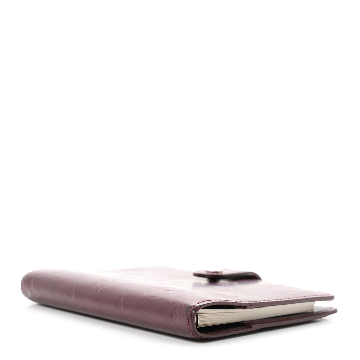 Mat Monogram Small Ring Agenda Cover Violet